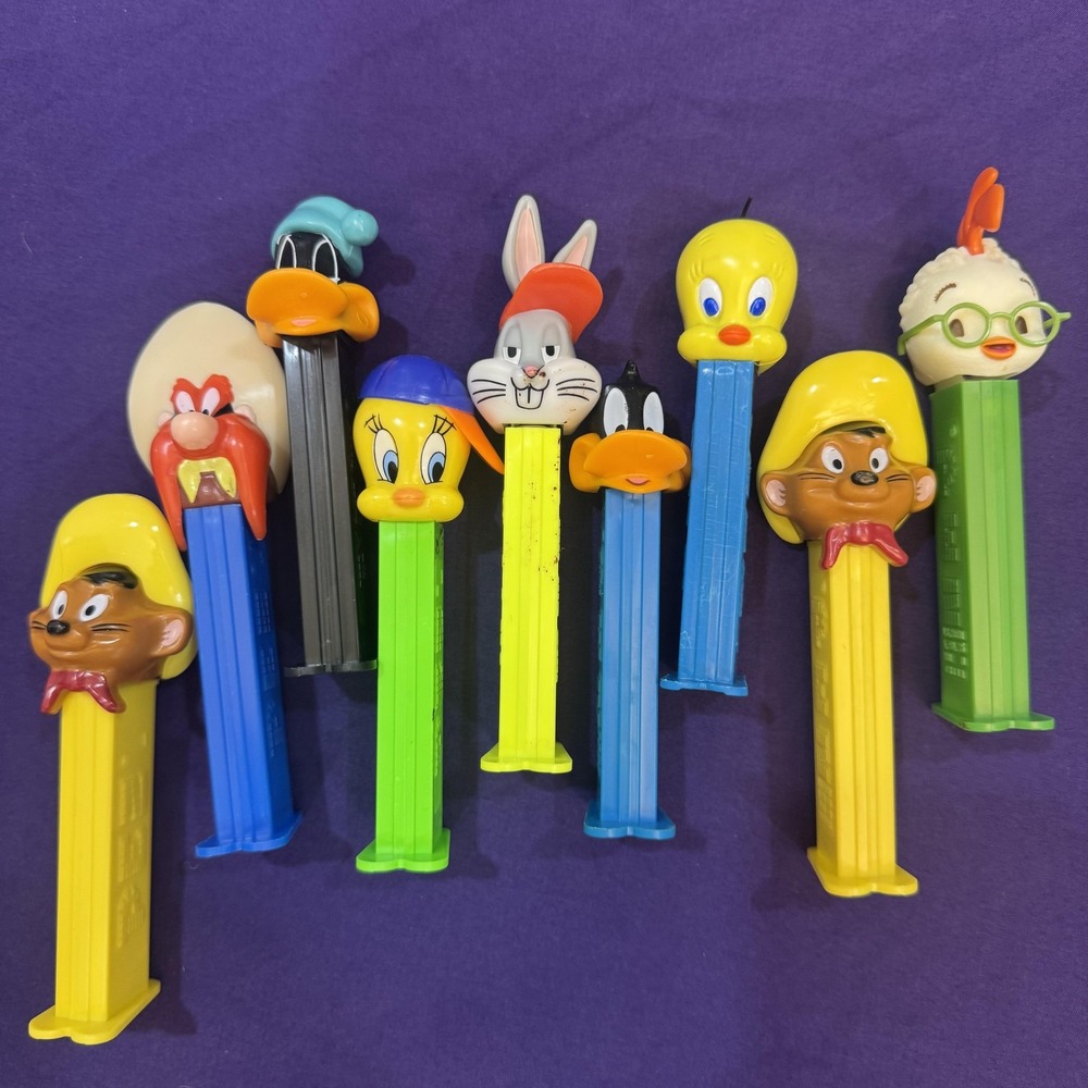 Vintage Looney Tunes Pez Dispensers Lot Bugs Bunny Daffy Duck Tweety Speedy Gonz